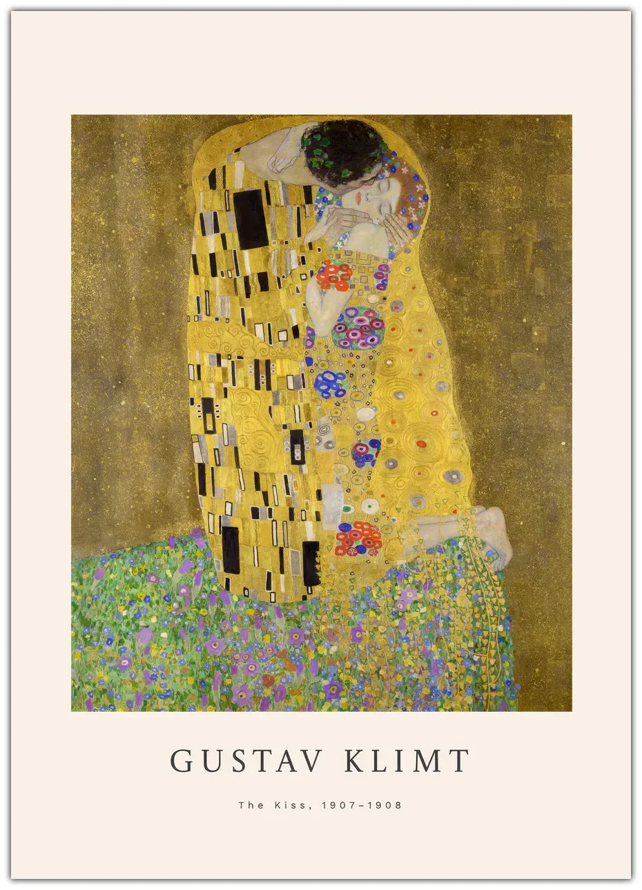 Gustav Klimt - The Kiss Plakat