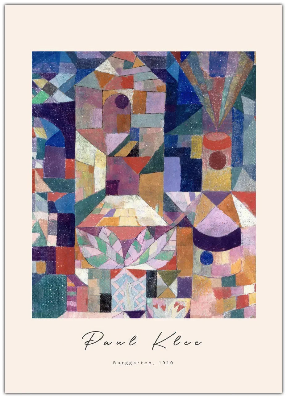 Paul Klee - Burggarten Plakat