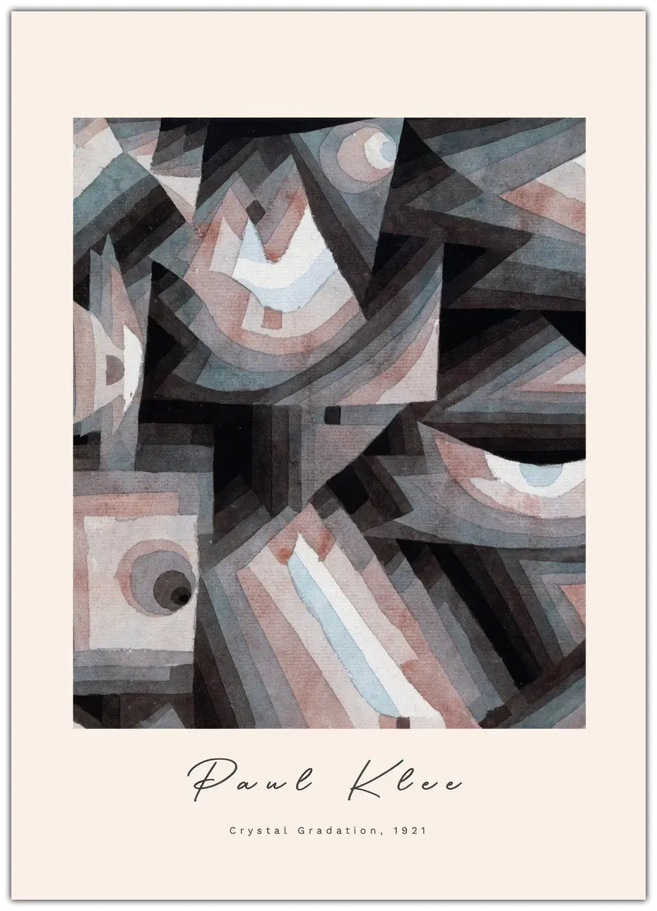 Paul Klee - Crystal Gradiation Plakat