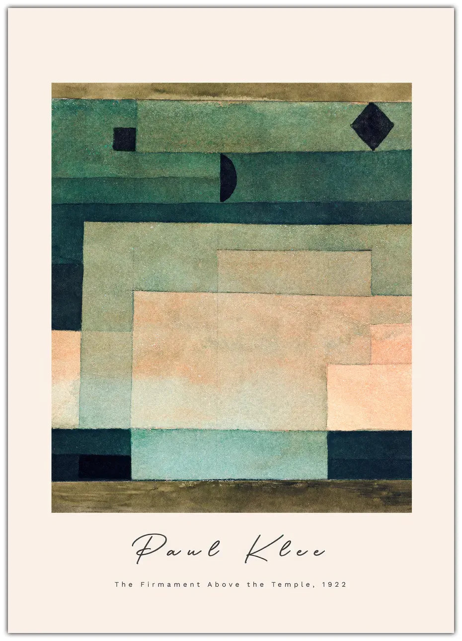 Paul Klee - The Firmament Above The Temple Plakat
