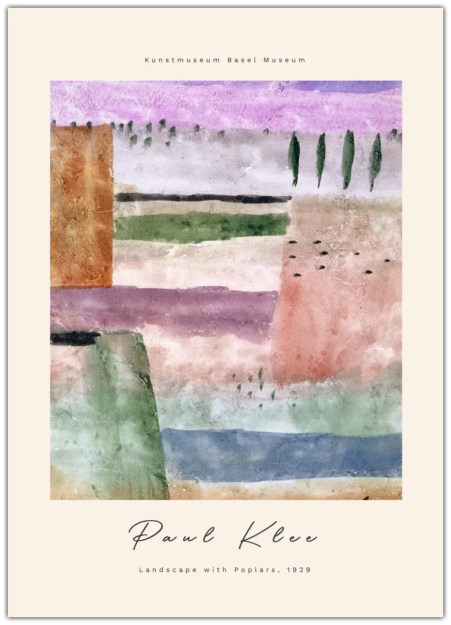 Paul Klee - Landscape With Poplars 2 Plakat