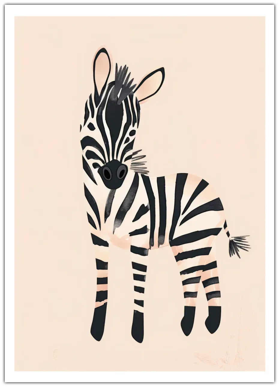 Friendly Zebra Plakat