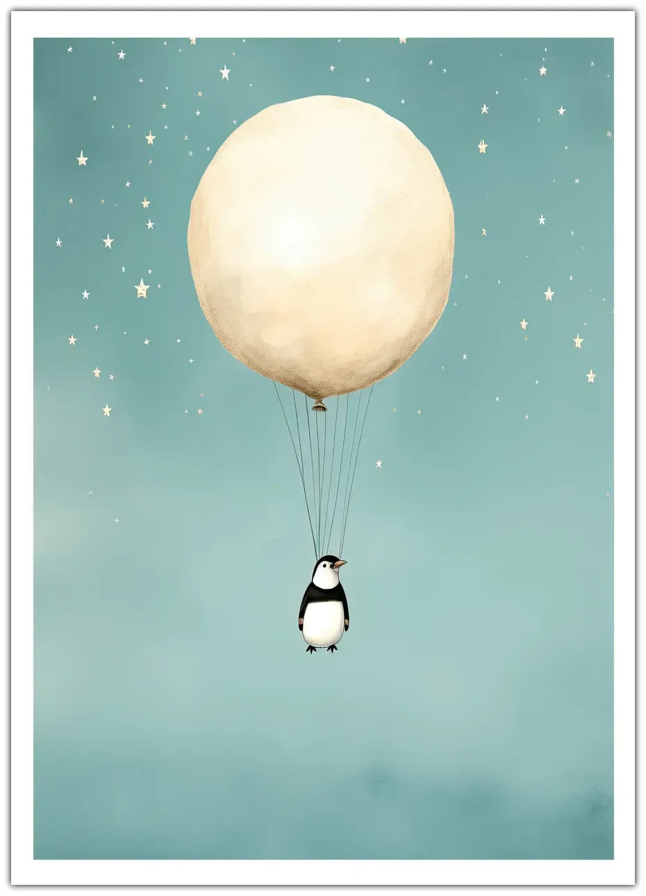 Balloon Penguin Plakat