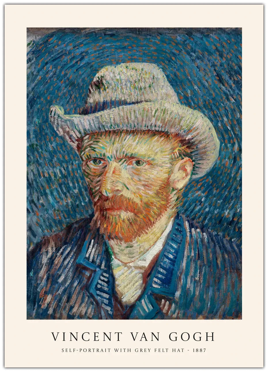 Van Gogh - Self Portrait With Grey Felt Hat Plakat