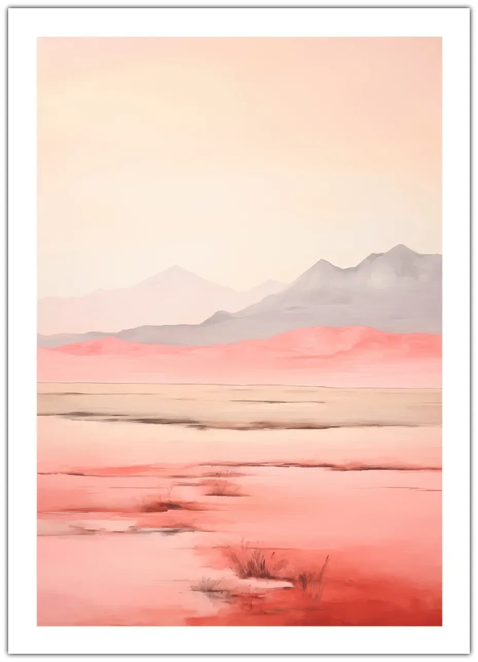 Red Savannah Abstract Plakat