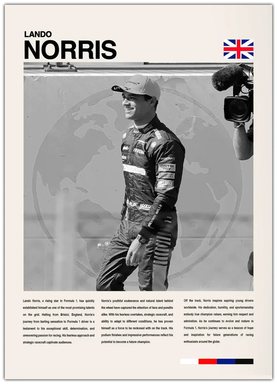 Lando Norris Plakat