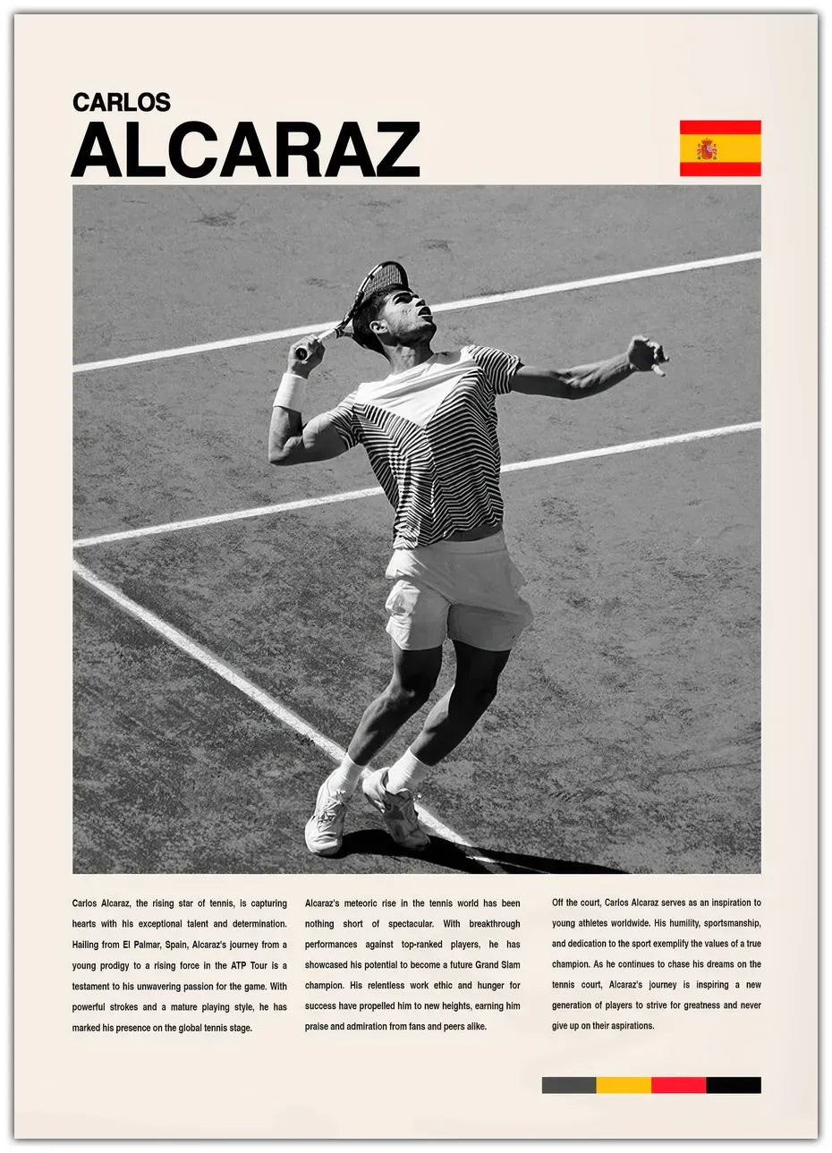 Carlos Alcaraz Plakat