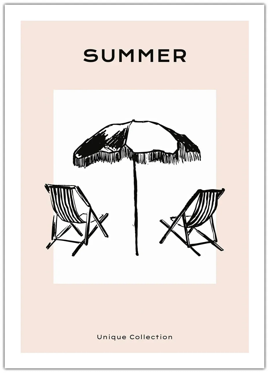 Summer Chairs Plakat