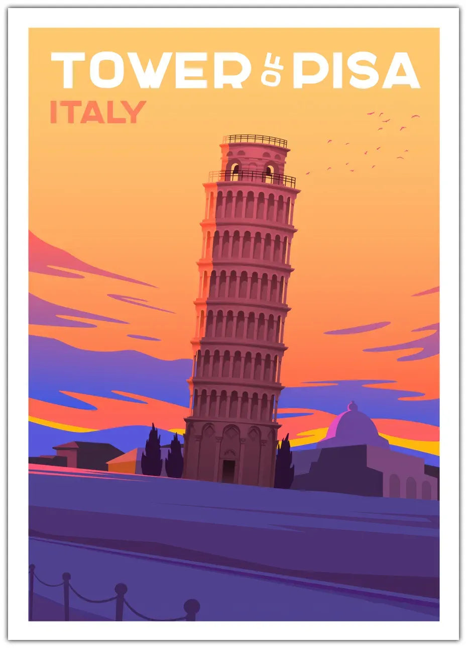 Tower Of Pisa Plakat