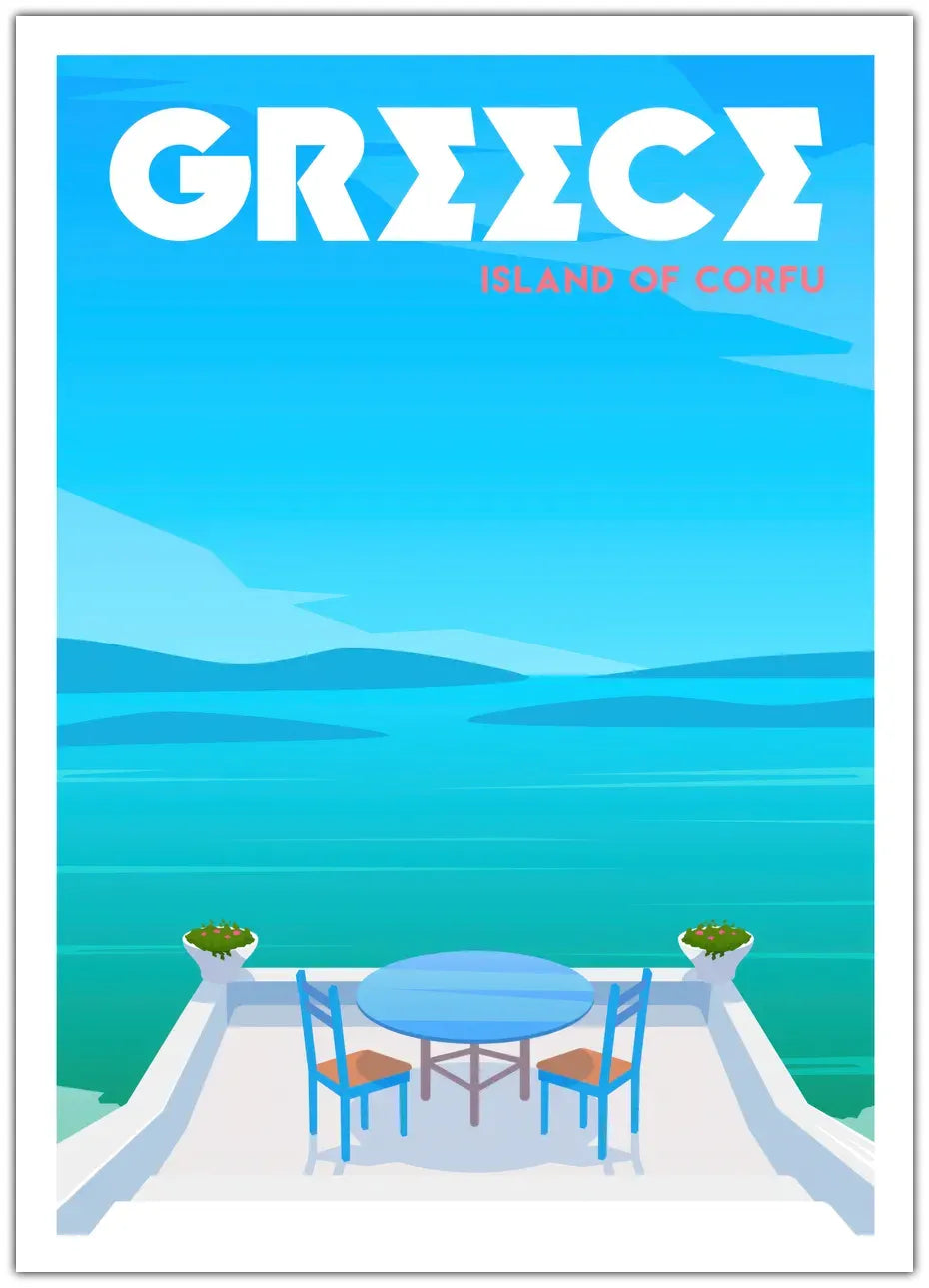 Island Of Corfu Plakat