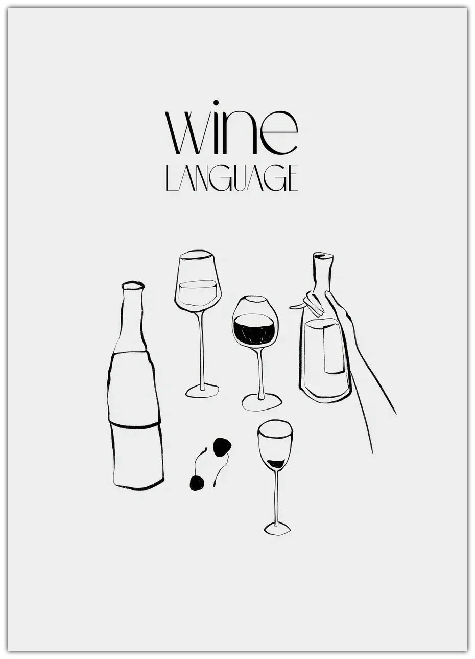 Wine Language Plakat