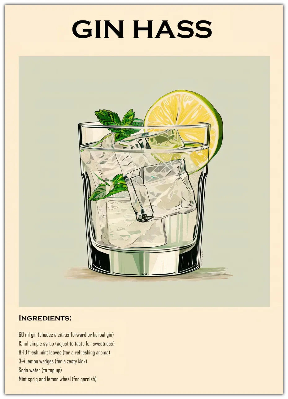 Gin Hass Plakat
