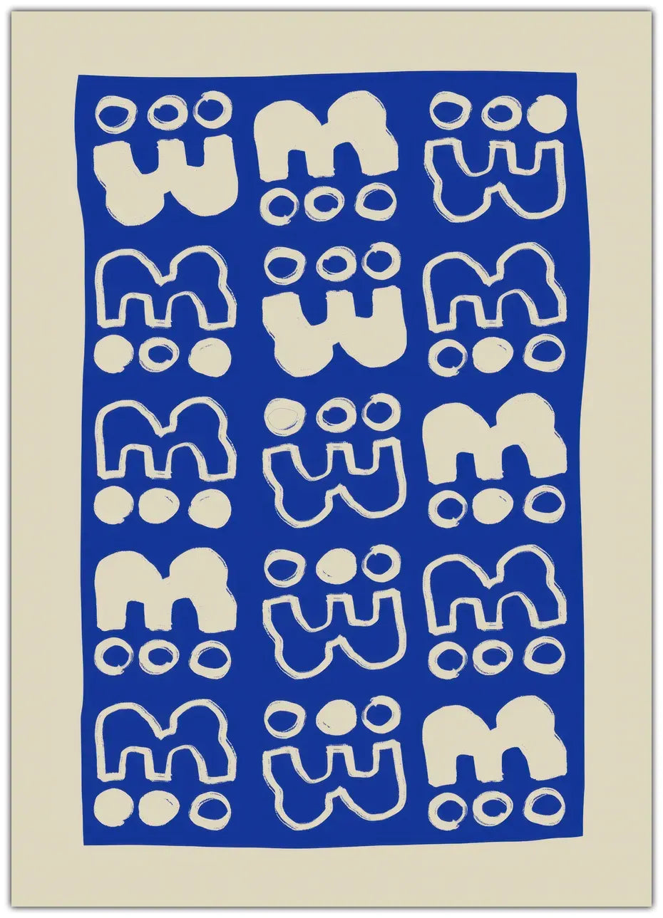 Beige W's Plakat