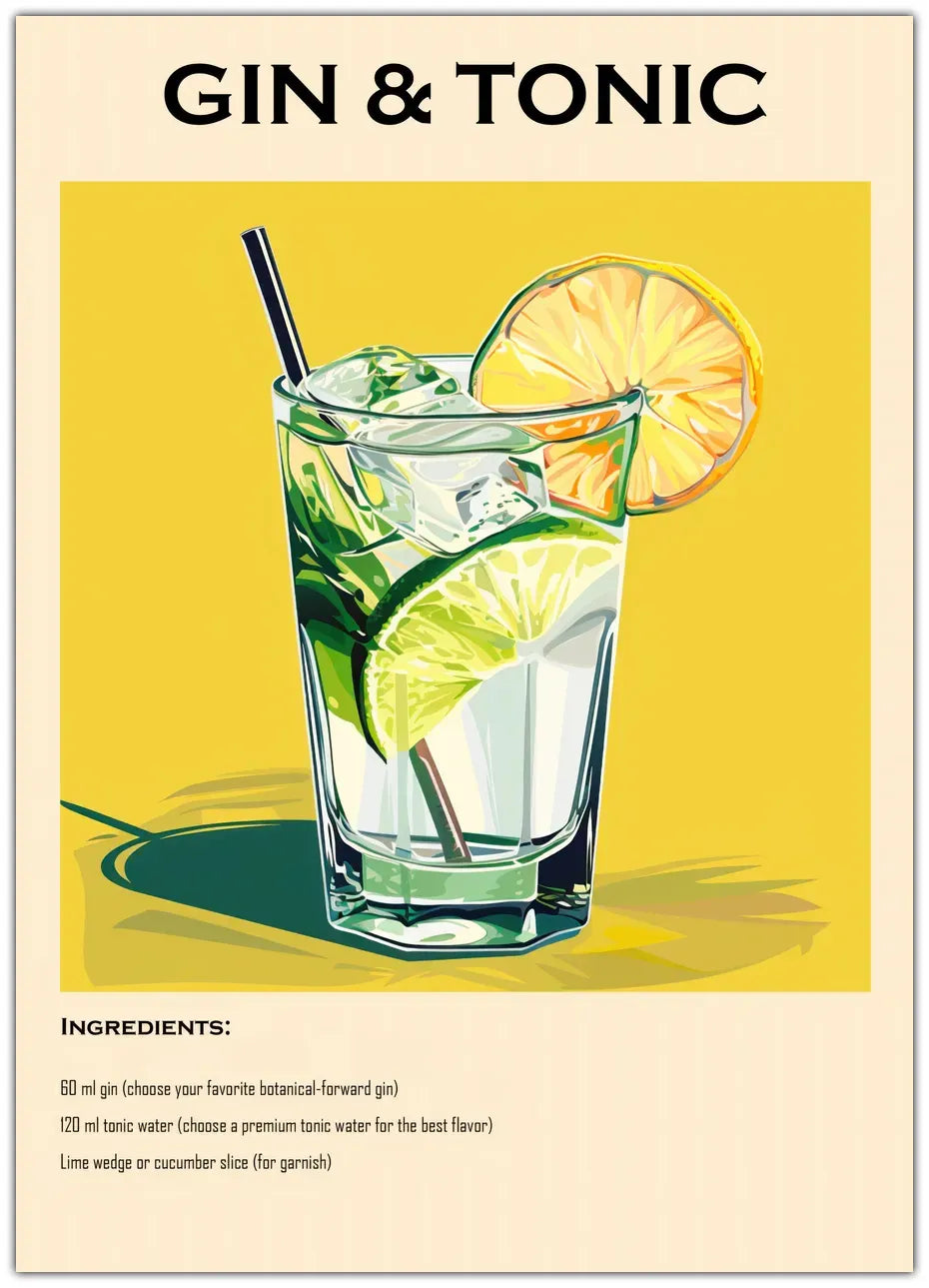 Gin & Tonic Plakat