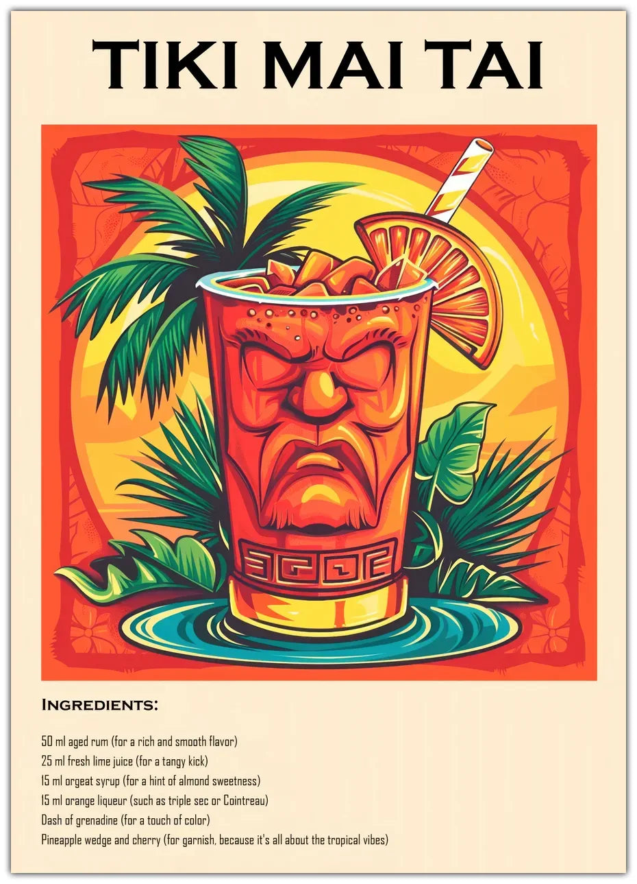 Tiki Mai Tai Plakat