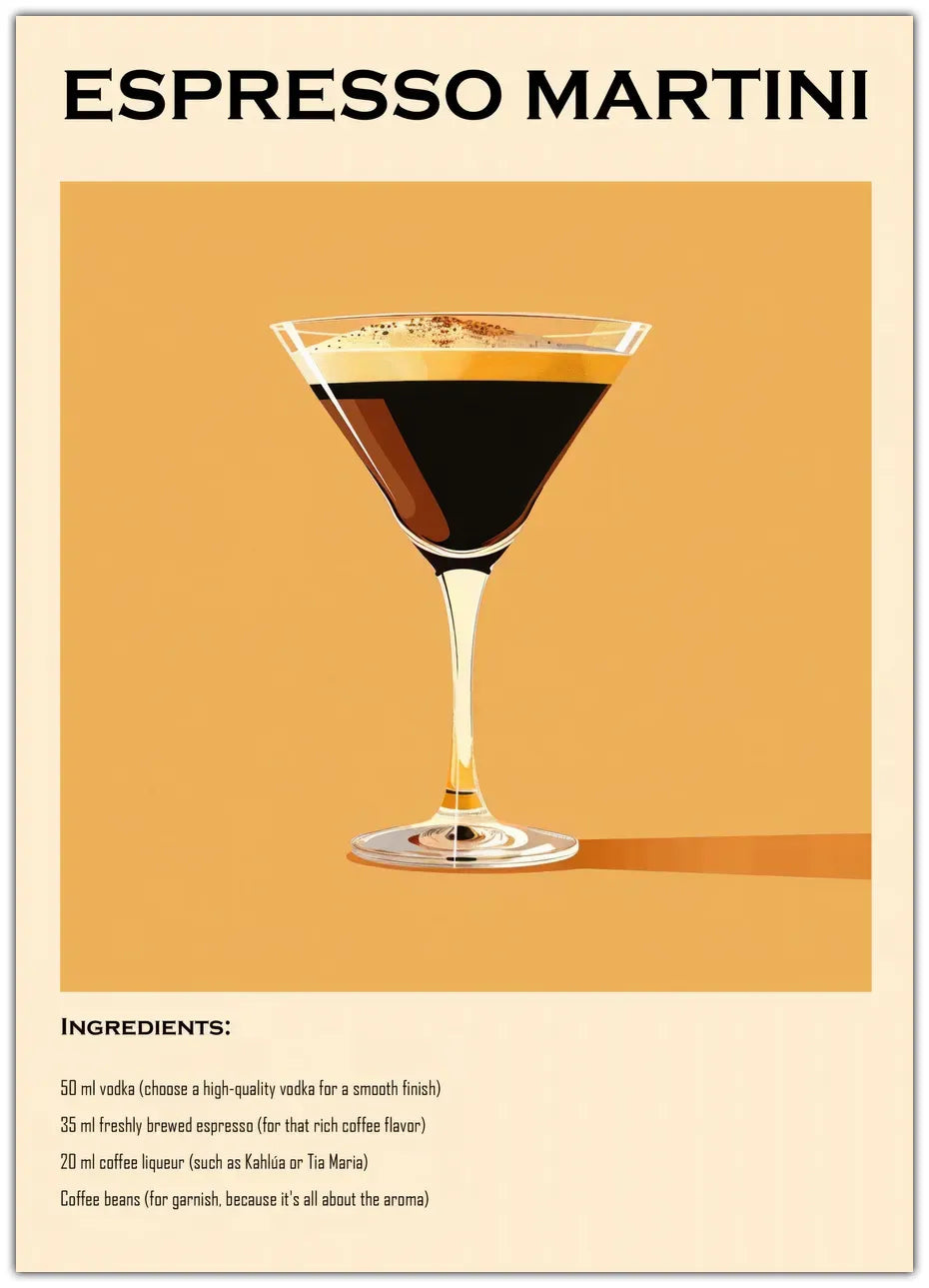 Espresso Martini Plakat