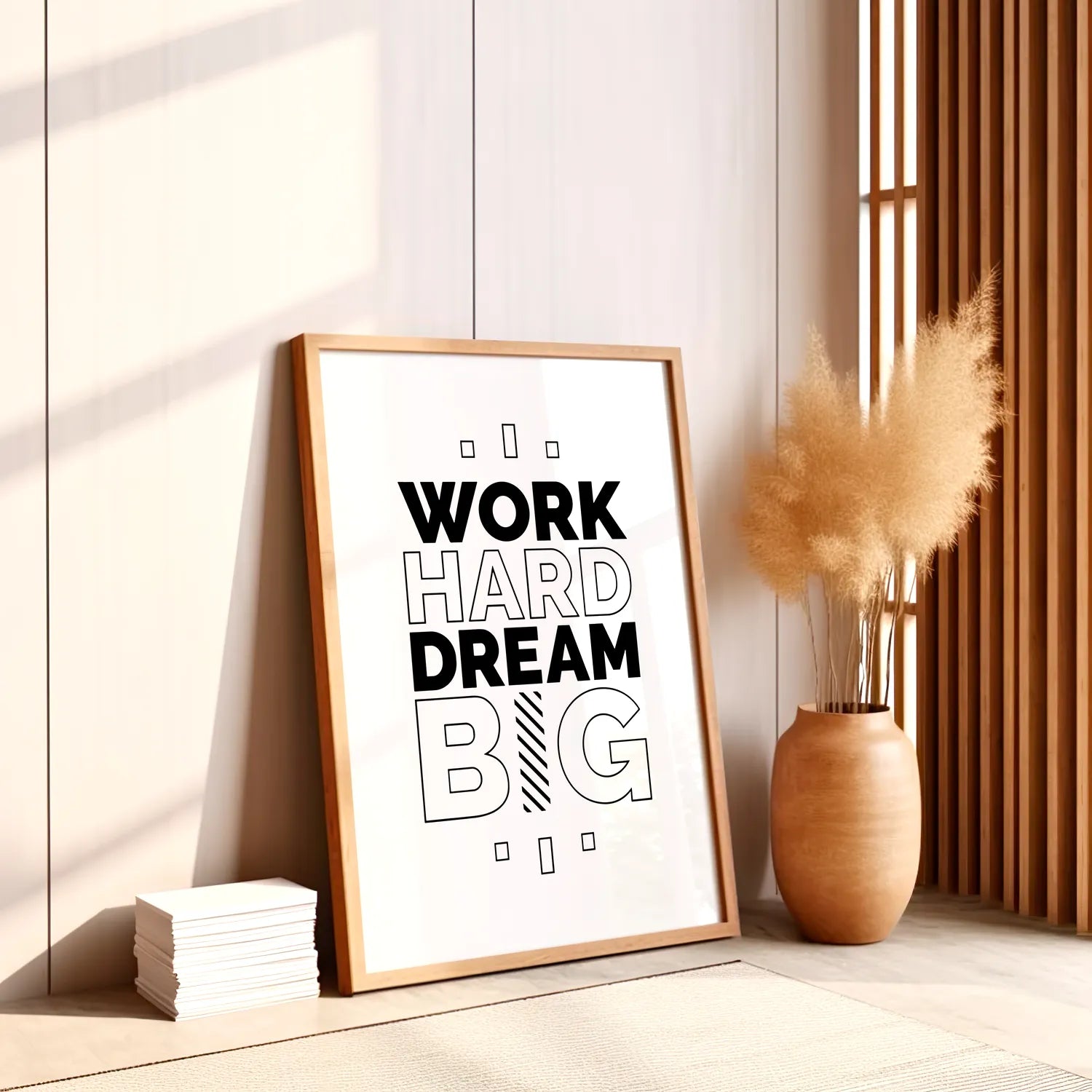 Work Hard Dream Big Plakat