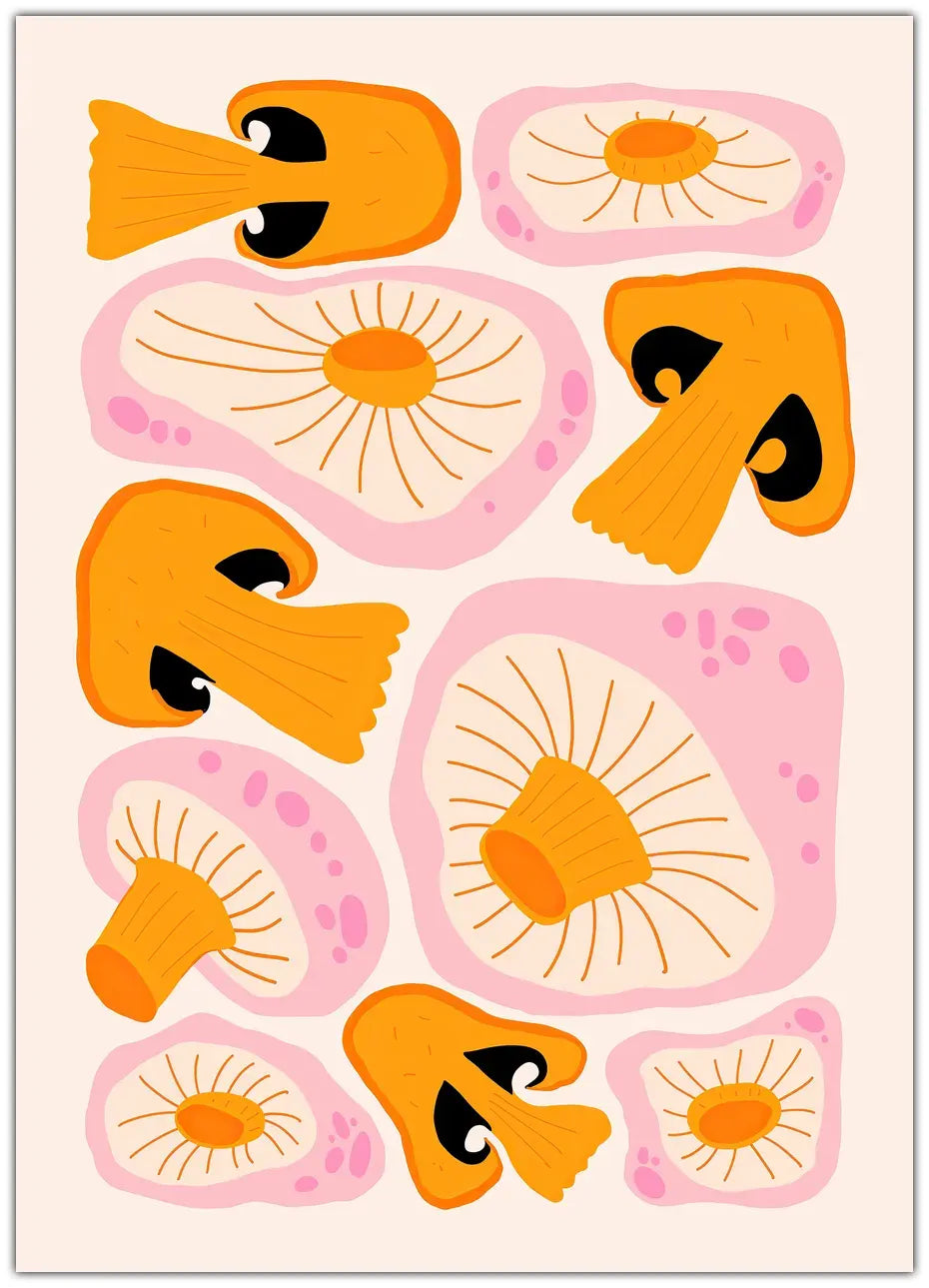 Mushrooms Plakat