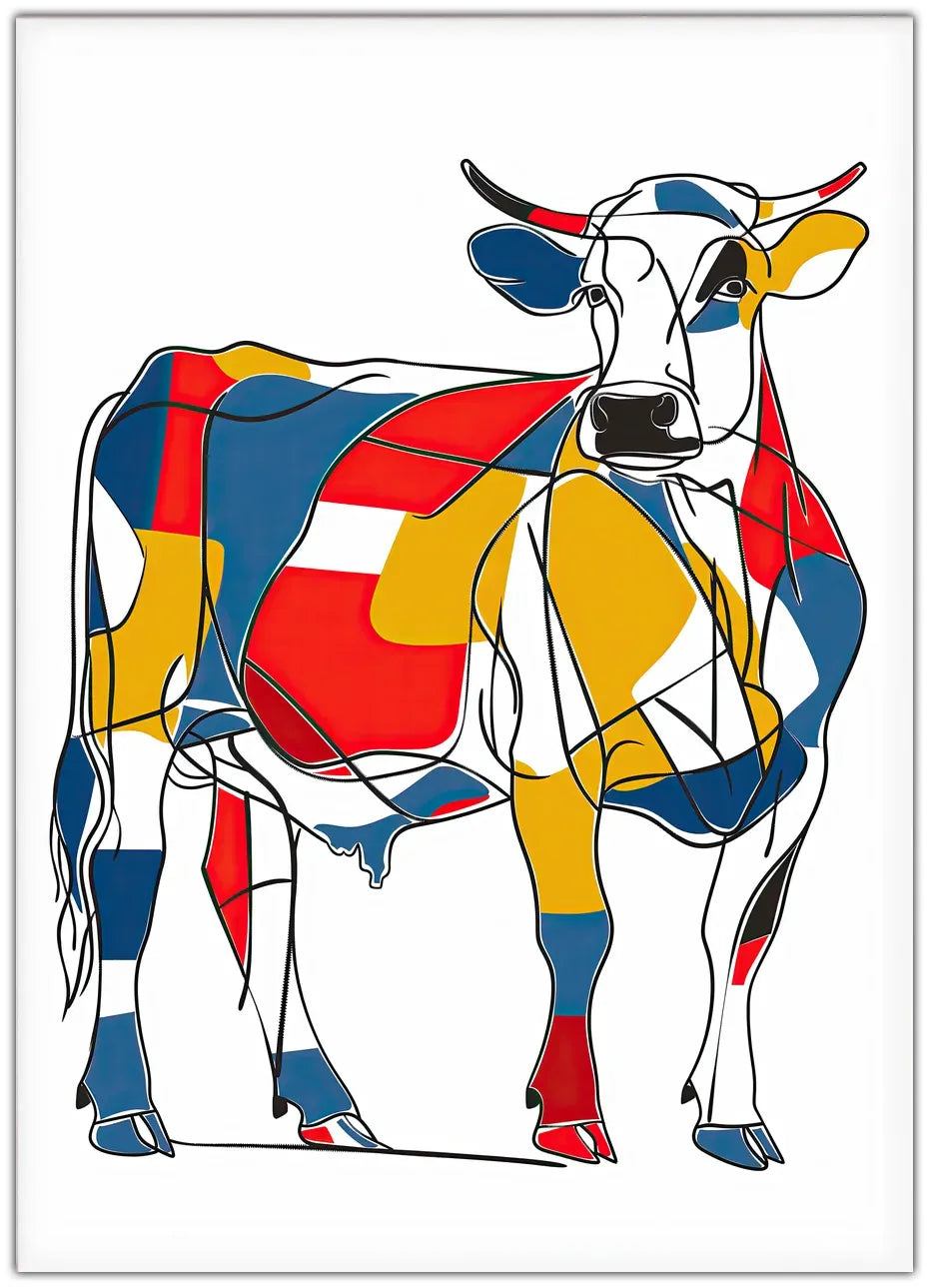 Coloured Cow Plakat