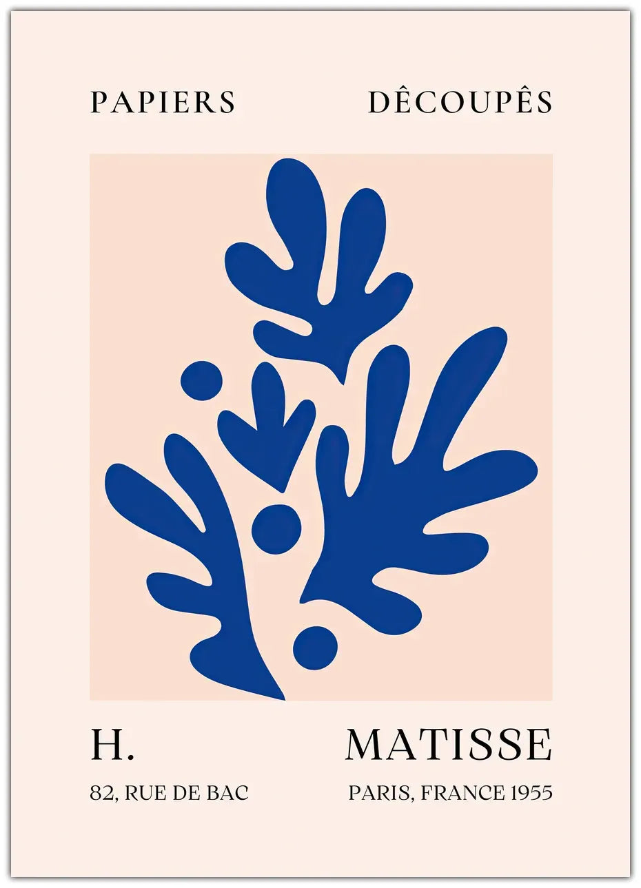Henri Matisse -  Blue Coral Plakat