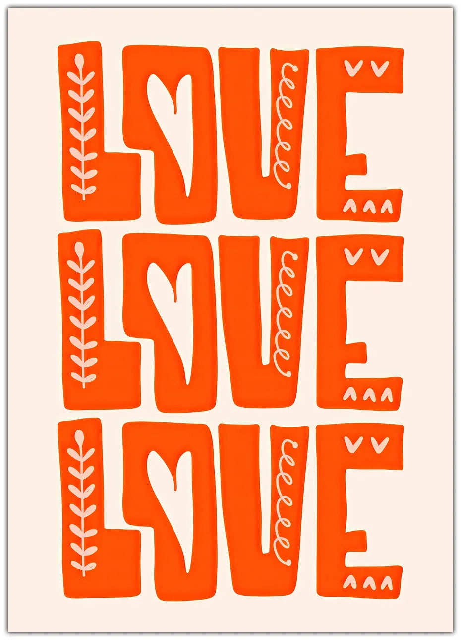 Love Love Love Plakat
