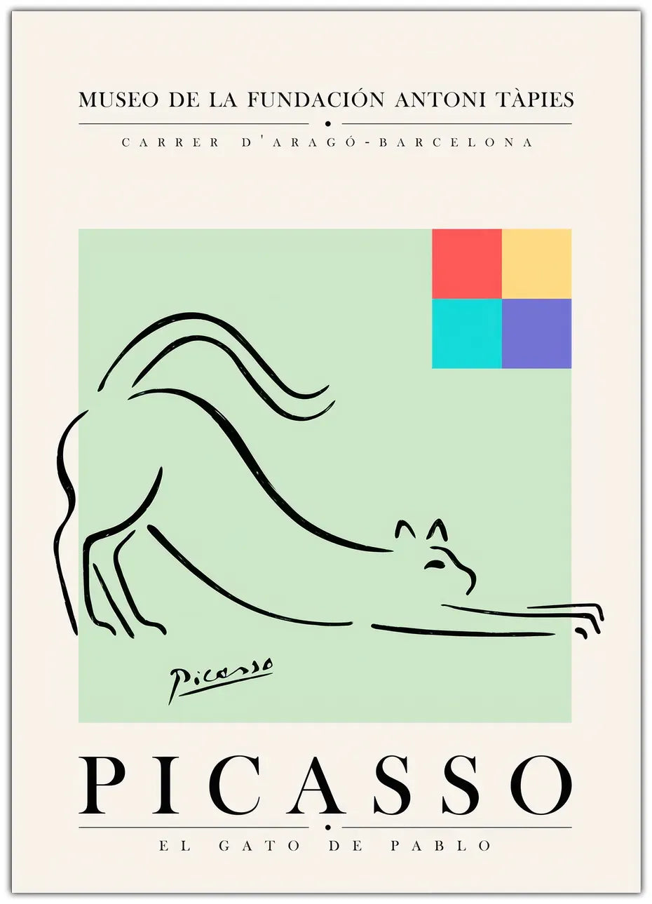 Picasso - El Gato De Pablo Plakat