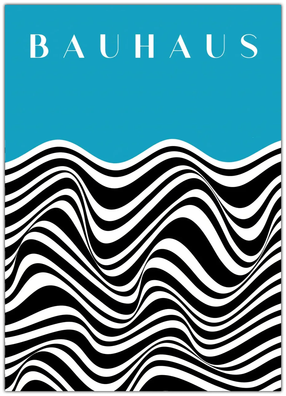 Bauhaus Blue Zebra Plakat