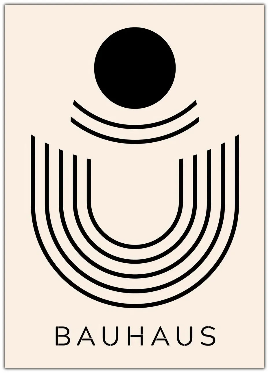 Bauhaus Black Dot Plakat
