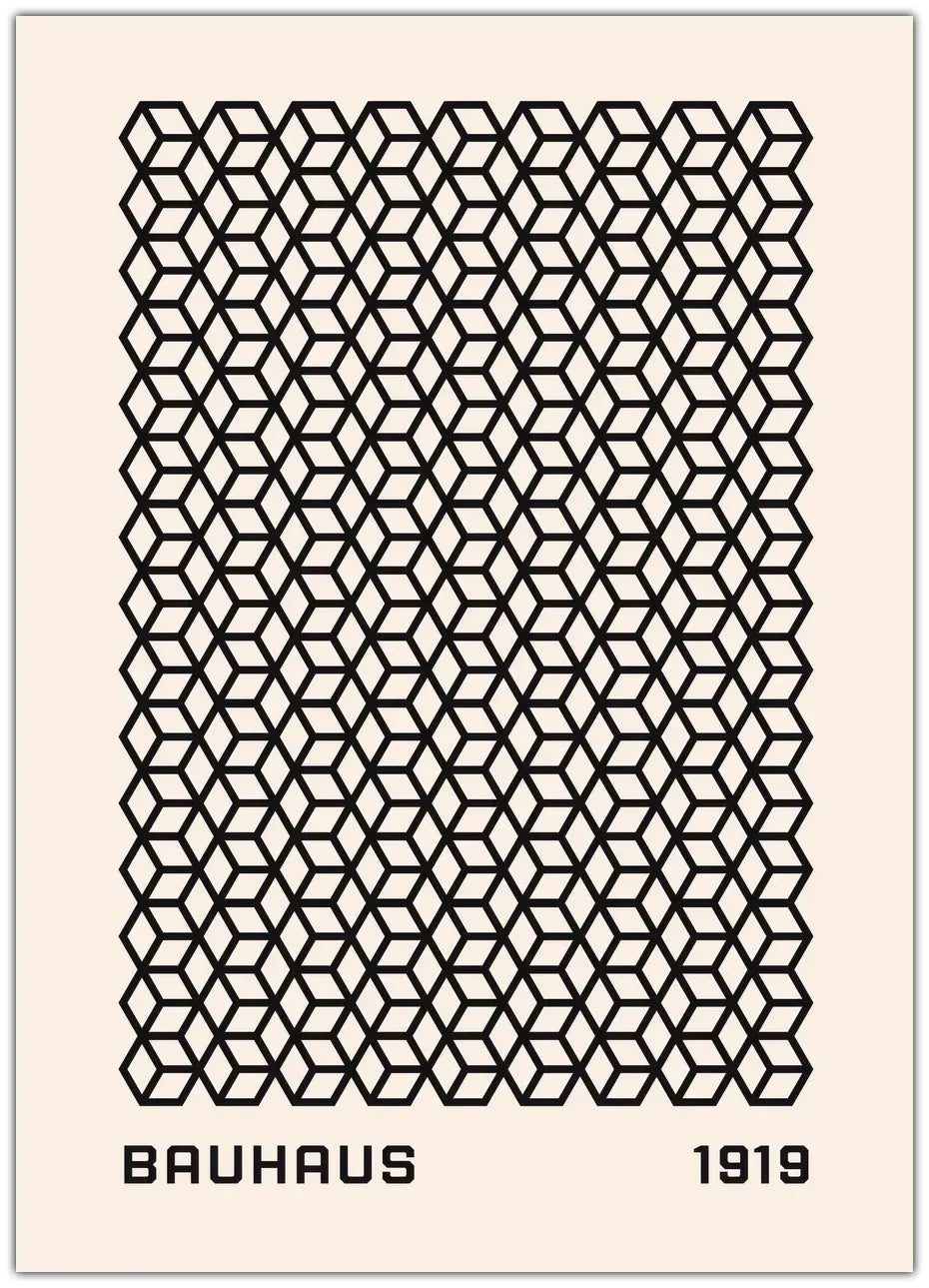 Bauhaus Cubes Plakat