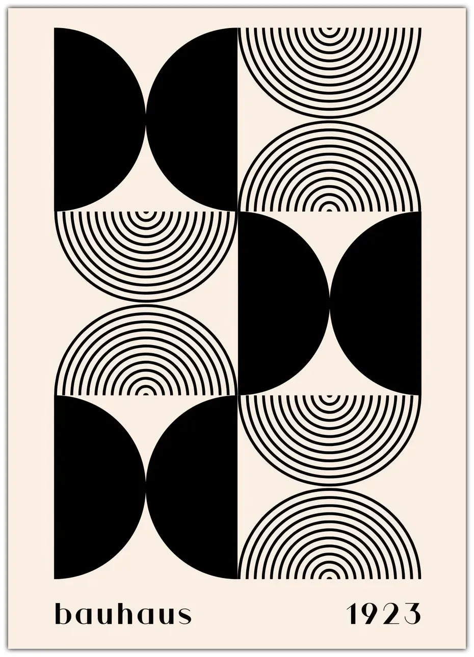 Bauhaus Black Mix Plakat