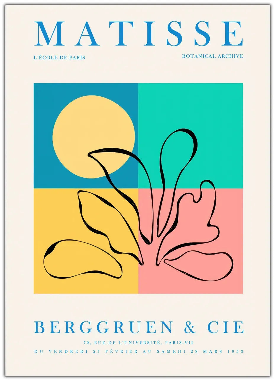 Henri Matisse - Berggruen & Cie Plakat