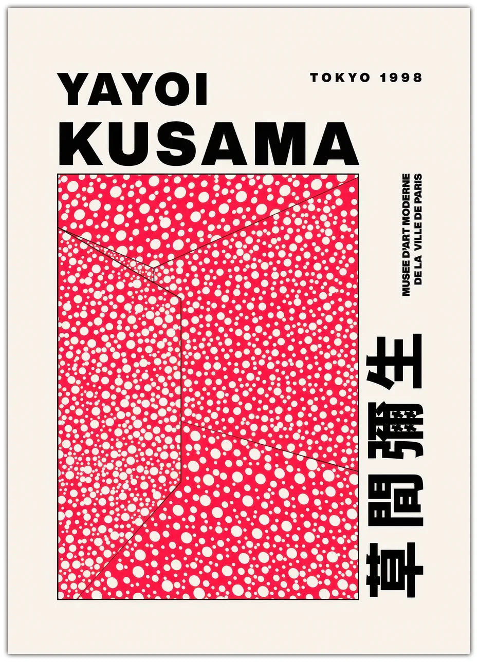 Yayoi Kusama - Weiße Punkte Poster