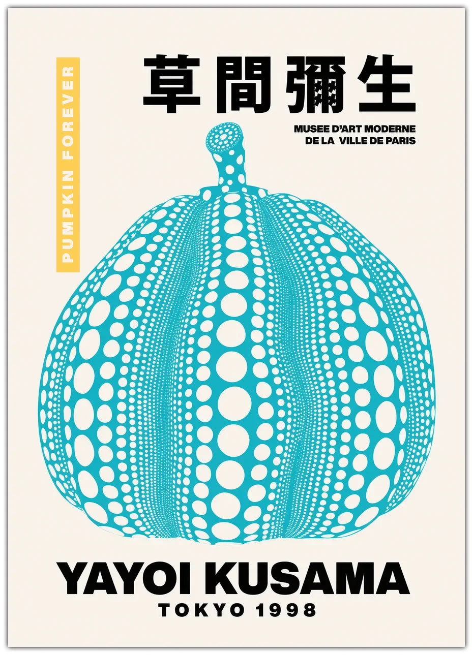 Yayoi Kusama - Kürbis für immer Poster