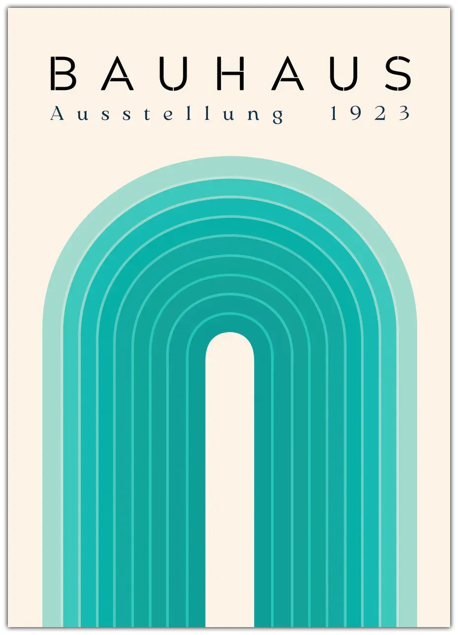 Bauhaus Blue Bridge Plakat