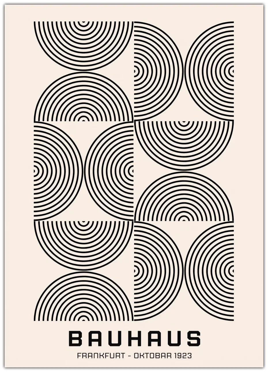Bauhaus Circles Circles Plakat