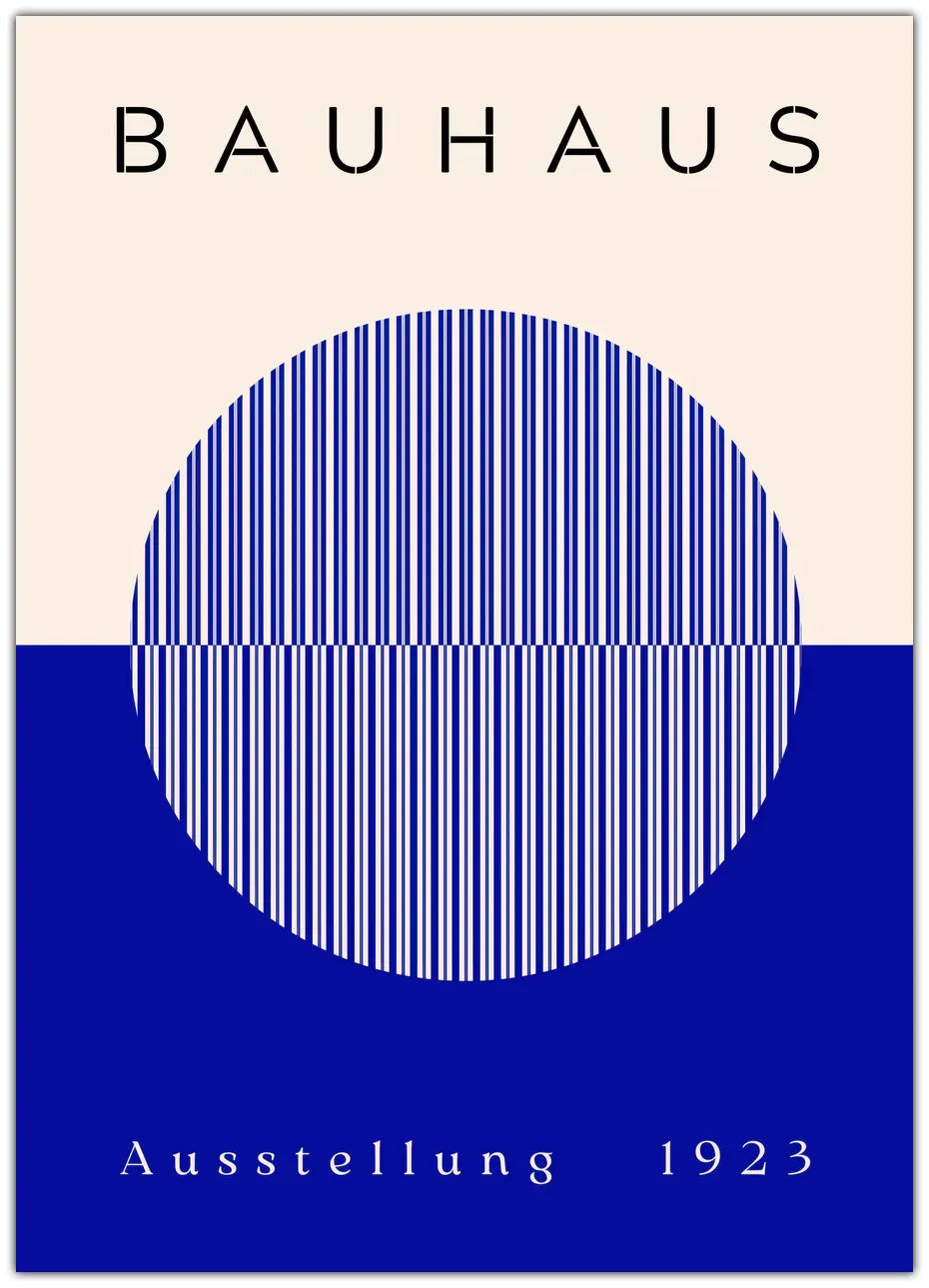 Bauhaus Blue Sea Plakat