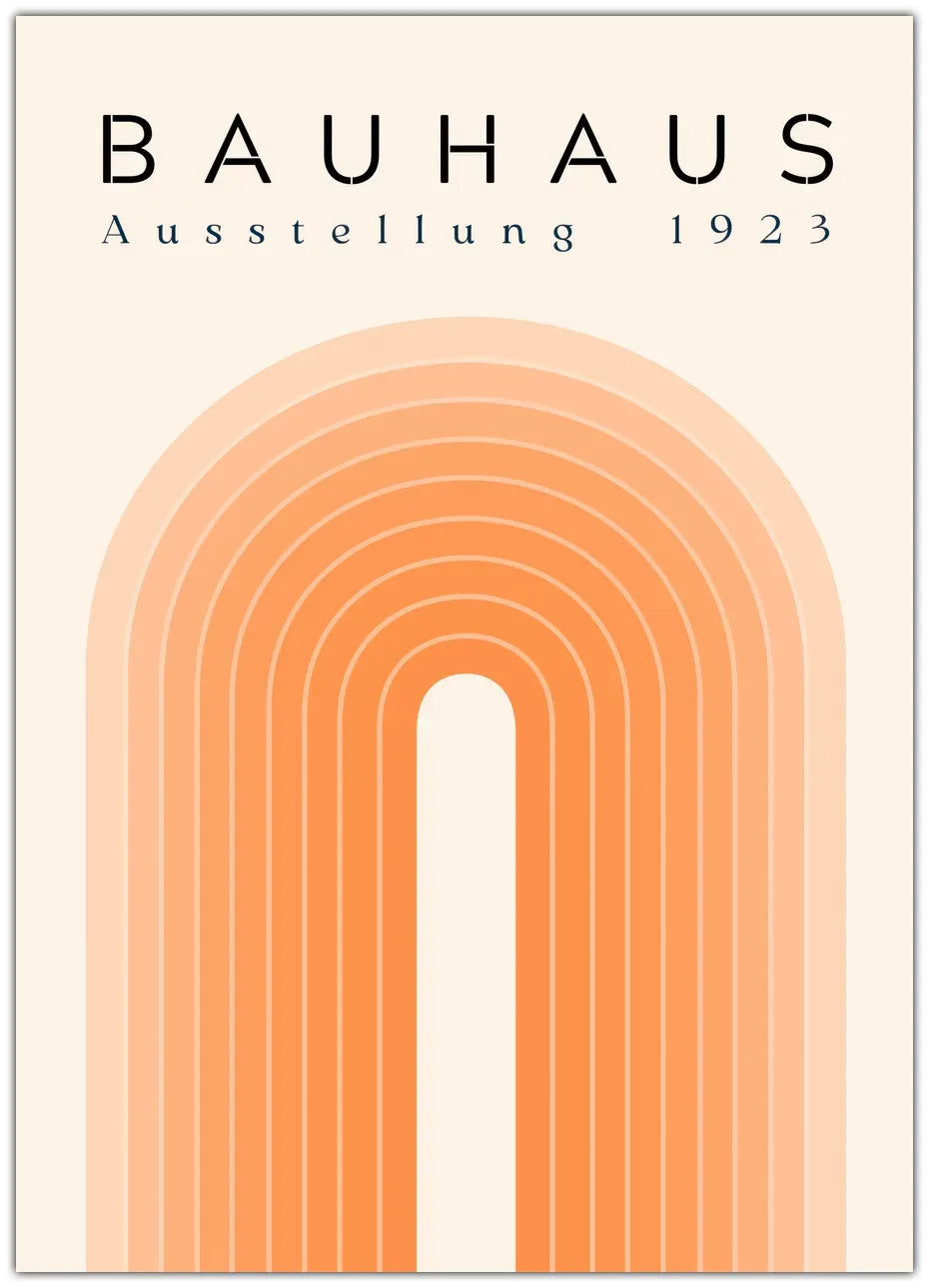 Bauhaus Orange Bridge Plakat