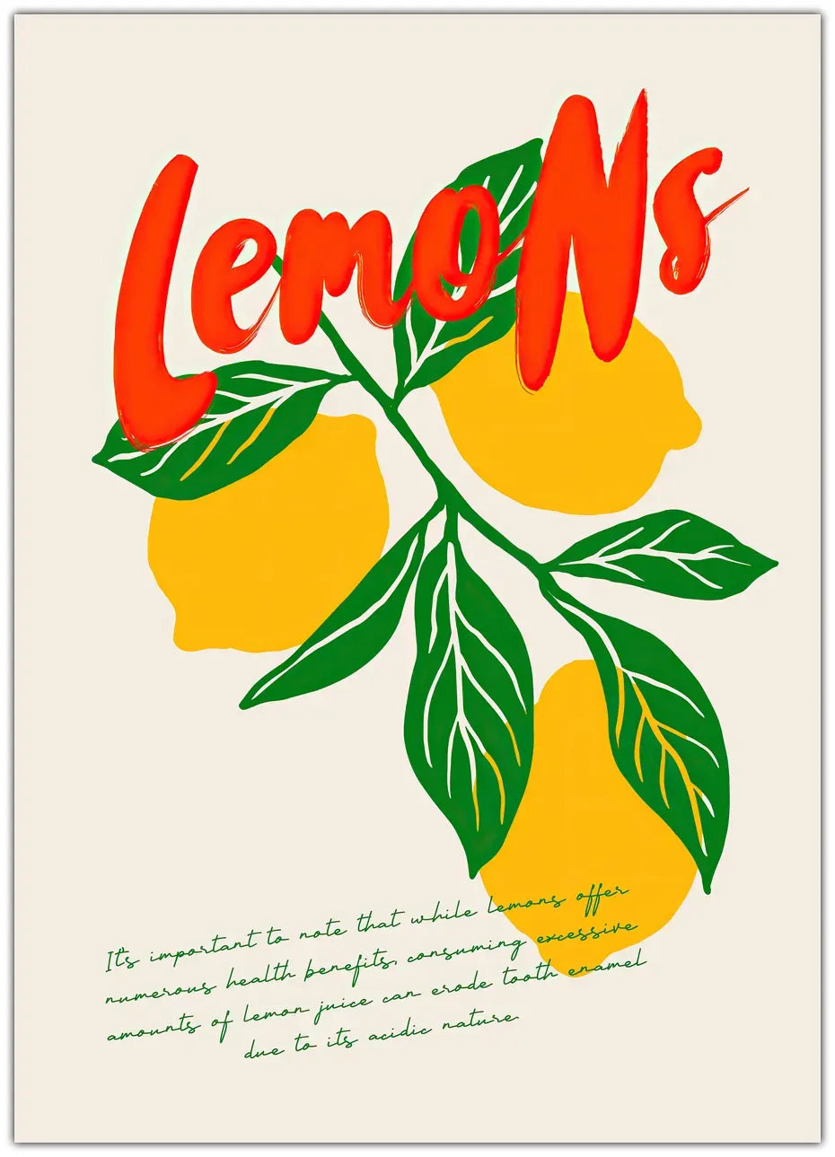 Lemons No5 Plakat
