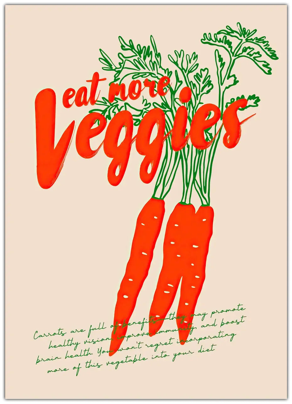 Eat More Veggies Plakat