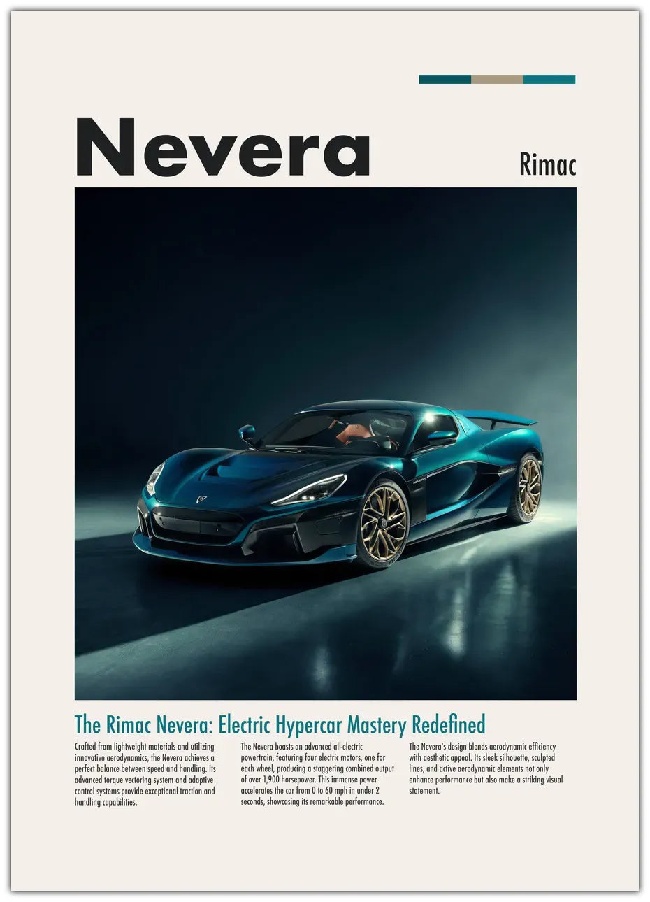 Rimac Nevera Plakat