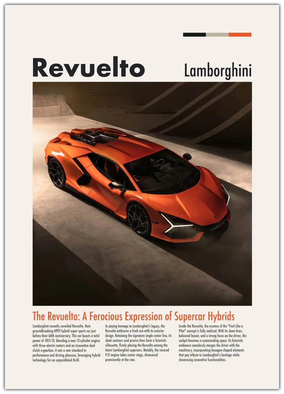 Lamborghini Revuelto Plakat