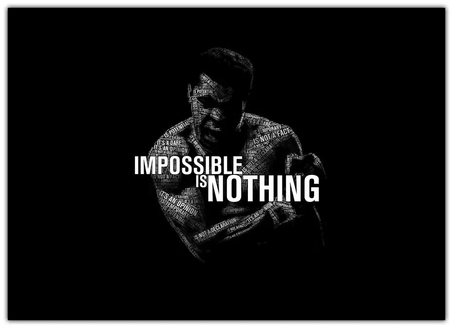 Impossible Is Nothing Plakat