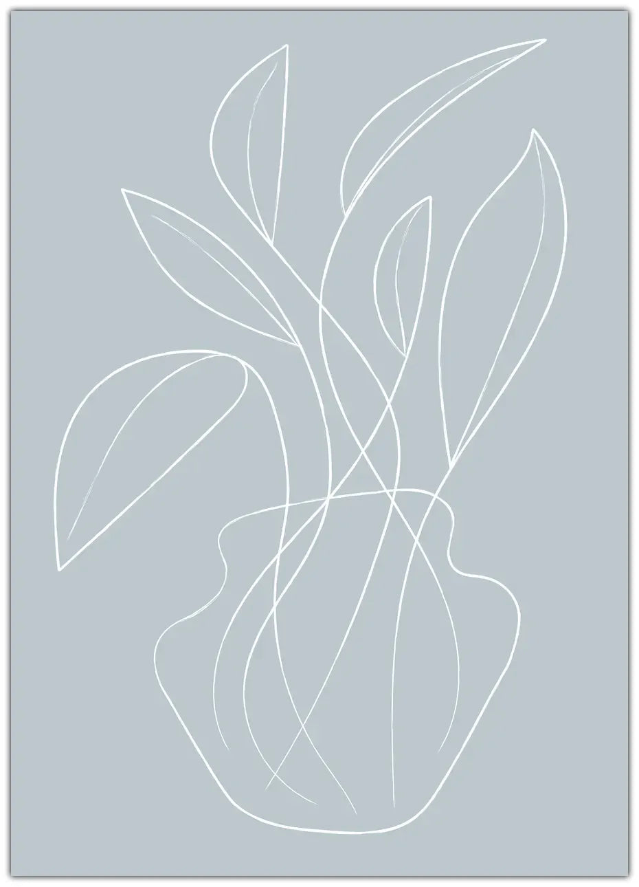 Vase Lines Plakat