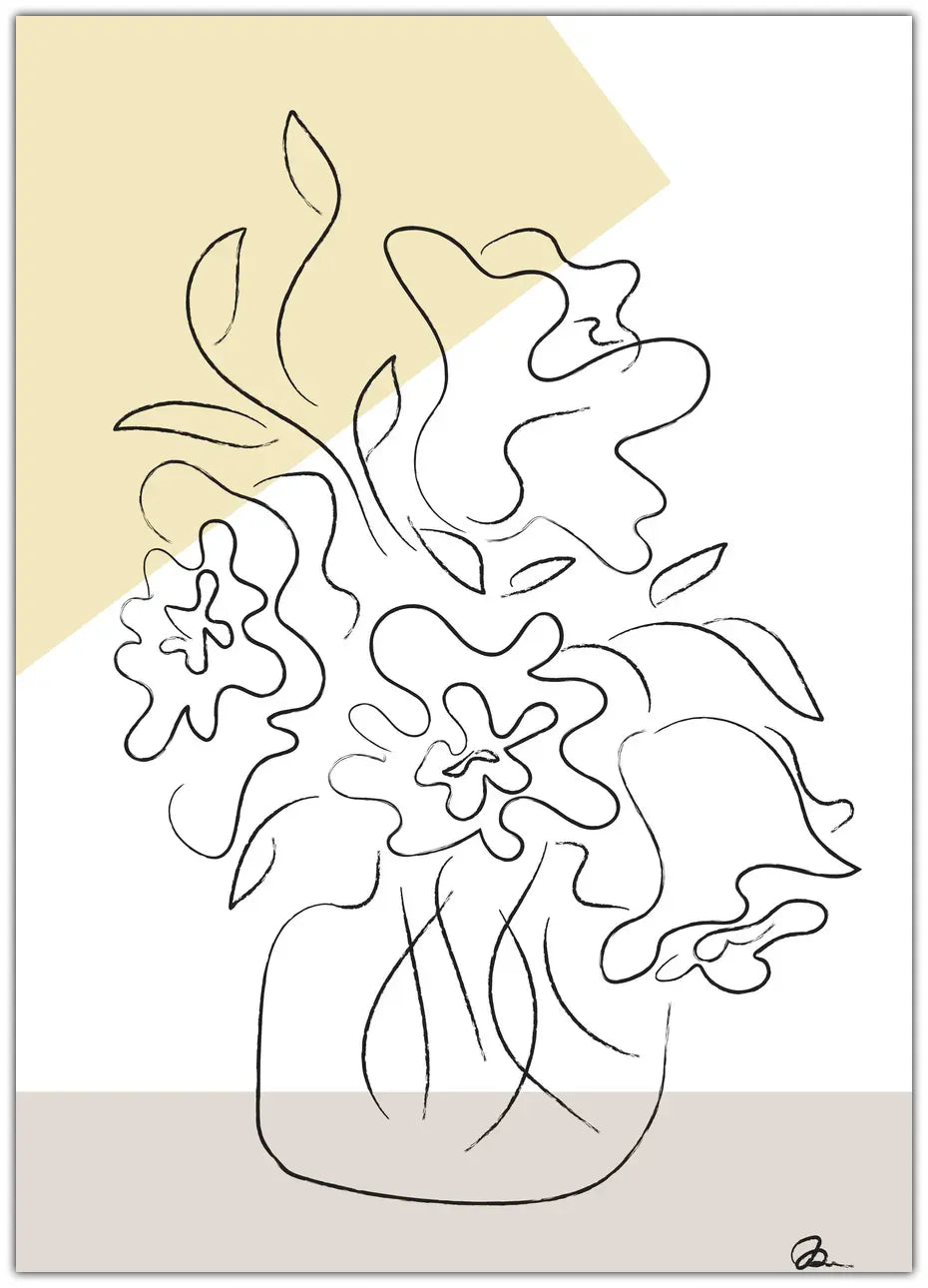 Flower Bouquet Modern Plakat