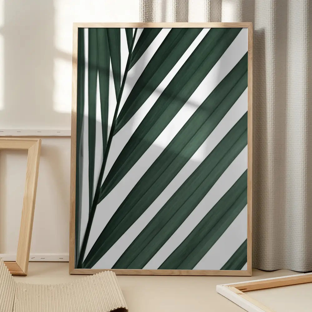 Graphic palm leaf 3 Plakat