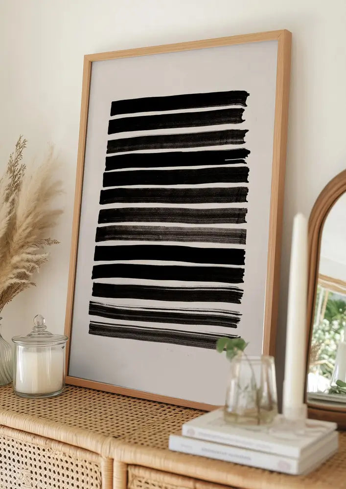 Stripes Beige Plakat