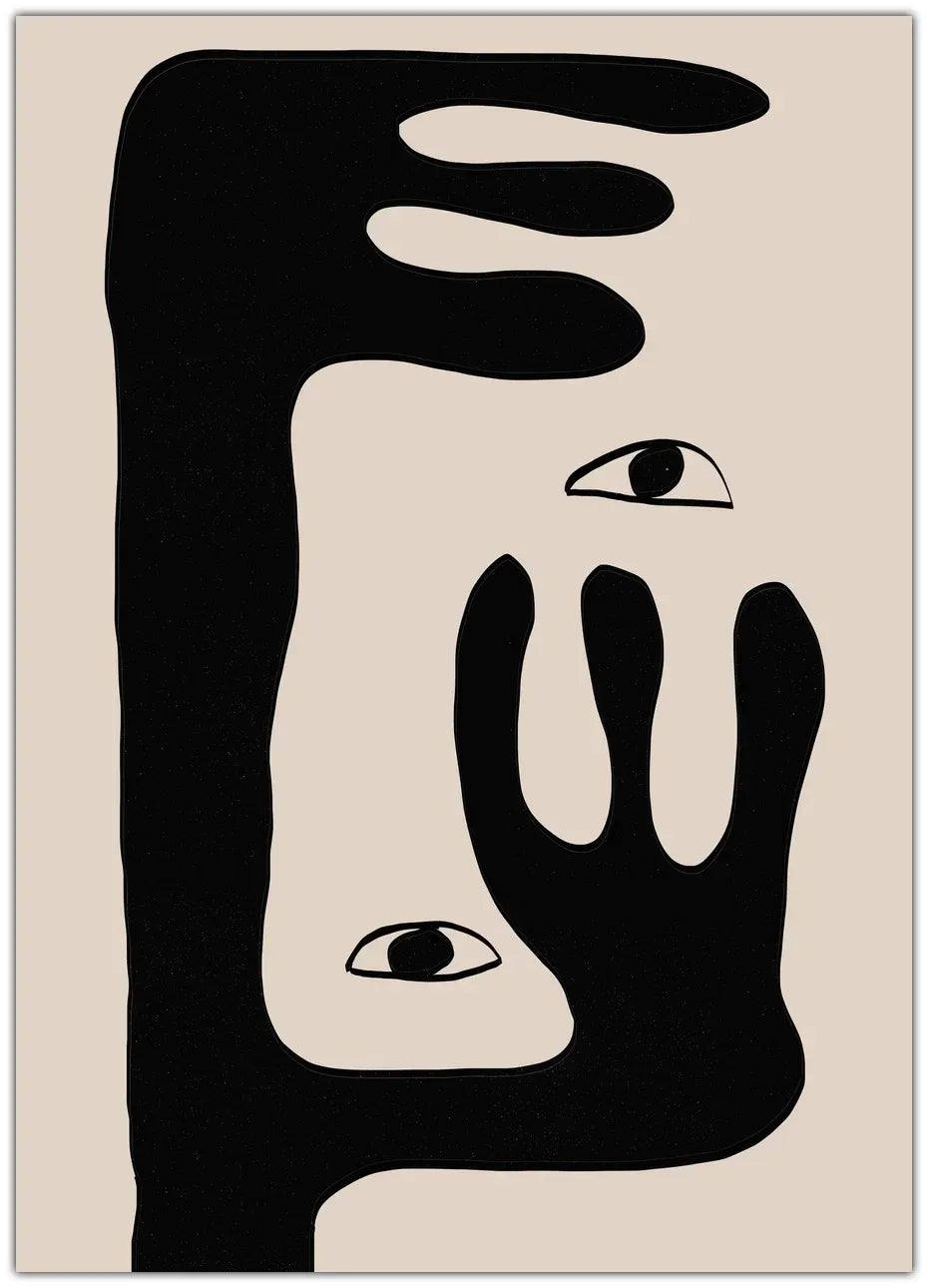 Abstract Face No2. Plakat