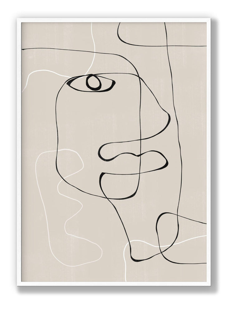 Abstract Face No1. Plakat