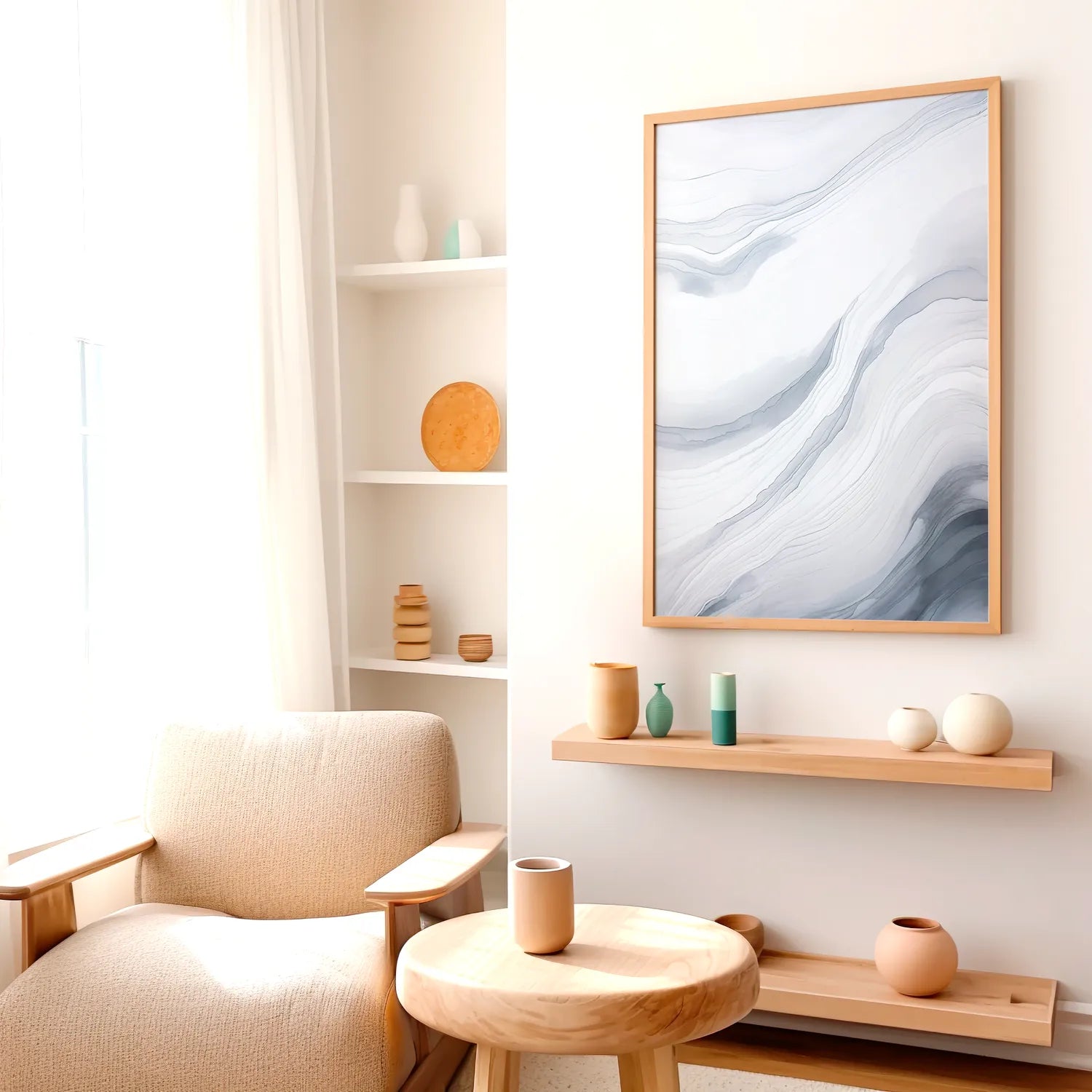Grey Strokes Plakat