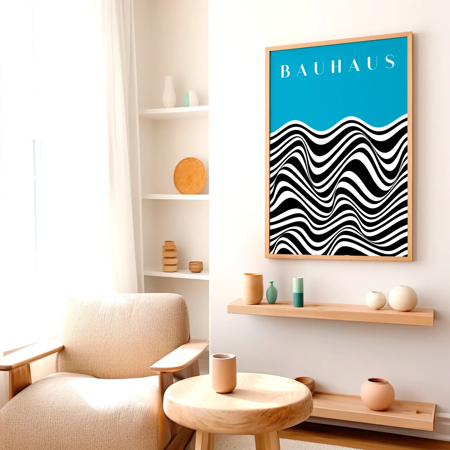 Bauhaus Blue Zebra Plakat